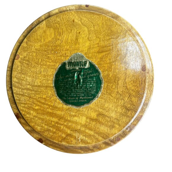 Myrtle Wooden Bowl from The House of Myrtlewood Coos Bay, Oregon VINTAGE - Picture 5 of 6